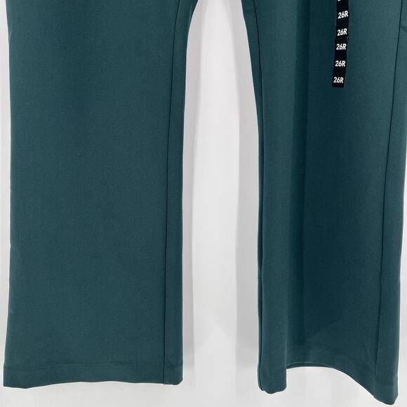 Torrid Studio Signature Ponte Stretch Trousers Forest Green Dress Pants Size 26R - Picture 5 of 10